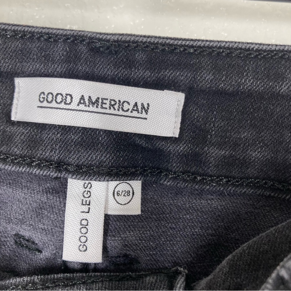 Good American Good Legs Black Skinny Jeans 28 - Picture 14 of 16